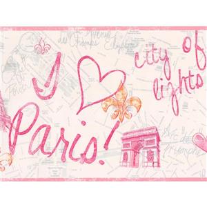 York Wallcoverings Paris: City of Love and Lights Wallpaper - White