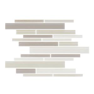 Tuiles murales Lifestyle Barista , 11" x 12", verre, crème, 15 mcx