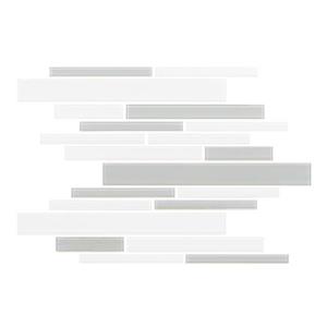 Tuiles murales Lifestyle Barista , 11" x 12", verre, gris, 15 mcx