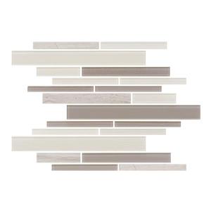Tuiles murales Lifestyle Barista , 11" x 12", verre, latté, 15 mcx