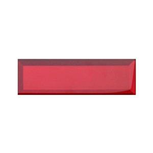 Ceratec Lifestyle Diamante Subway Wall Tile - 2" x 8" - Glass - Ruby - 36 pcs