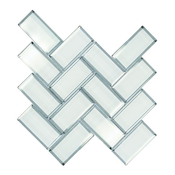Ceratec Wall Tiles 12 X 12 Glass White 10 Pcs