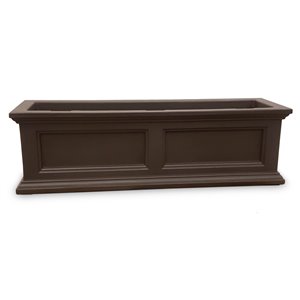 Mayne Fairfield 3-ft Window Box - Espresso