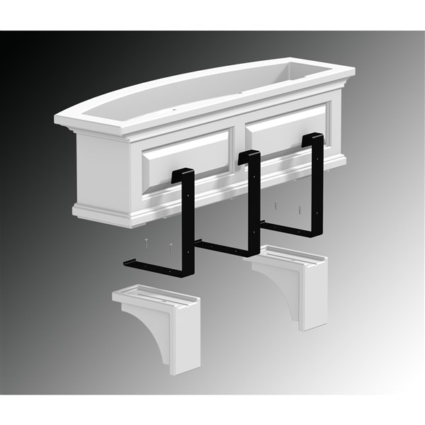 Supports décoratifs Nantucket, 4 po x 7 po, plastique, brun