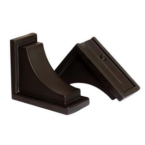 Supports décoratifs Nantucket, 4 po x 7 po, plastique, brun