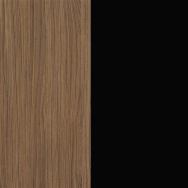 Nexera Rhapsody TV Stand, 72-inch, Nutmeg and Black