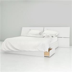 Nexera 2 Piece Queen Size Bedroom Set, White