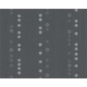 A.S. Creation Spot 2 Soft Geometric Wallpaper Roll - 21 -in - Black