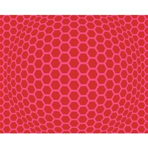 A.S. Creation Modern Abstract Wallpaper Roll - 21-in - Hexagon Pattern - Pink