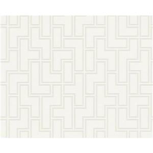 A.S. Creation Urban Graphic Wallpaper Roll - 21 -in - White