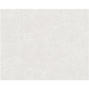 A.S. Creation Romantic Cottage Wallpaper Roll - 21-in - White