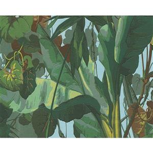 A.S. Creation Dekora Natur 6 Wallpaper Roll - 21-in - Tropical Forest - Green