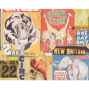 A.S. Creation Dekora Natur 6 Wallpaper Roll - 21-in - Circus Poster - Multiple color