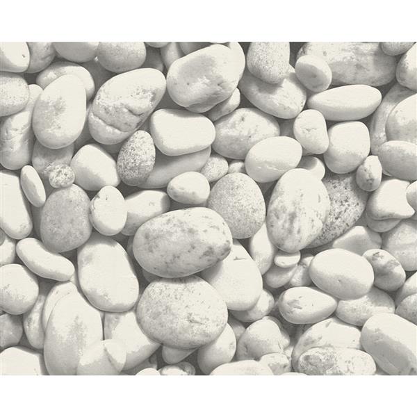 . Creation Dekora Natur 6 Wallpaper Roll - 21-in - Real Pebble Effect - White | RONA . Creation Dekora Natur 6 Wallpaper Roll - 21-in - Real Pebble Effect - White | RONA