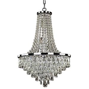 Glow Lighting Summer Rain 638 Pendant Light - 19" - Crystal