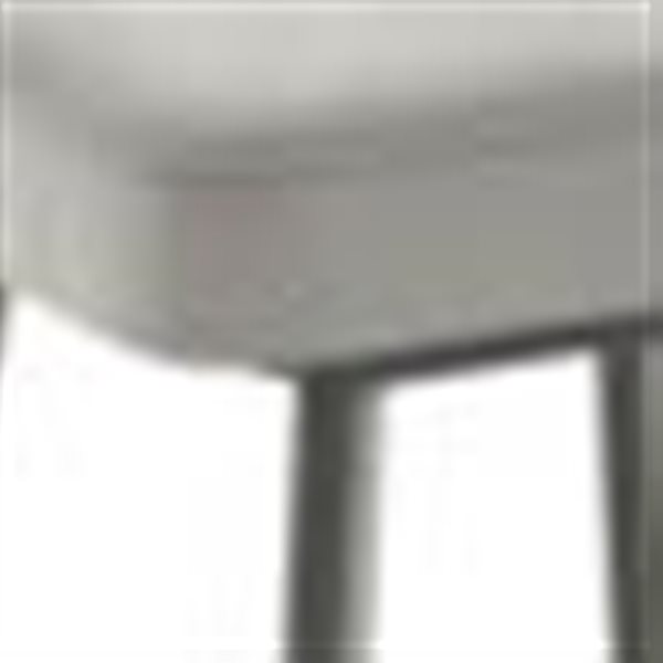 Amisco Duncan 27.75-in Swivel Counter Stool - Pale Grey Beige Polyester - Black Metal