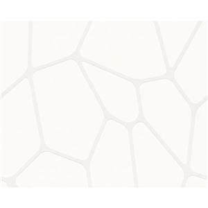 A.S. Creation Modern Striped and Circle Wallpaper Roll - Cream