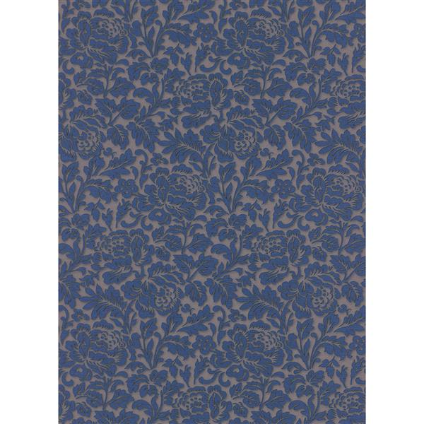 Erismann Romantic Renaissance Damask Wallpaper Roll - Blue | RONA