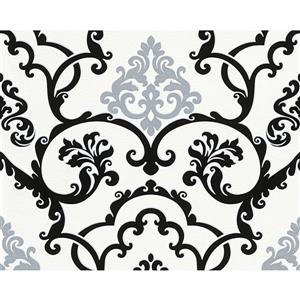A.S. Creation Modern Decorative Wallpaper Roll - Black/White/Grey