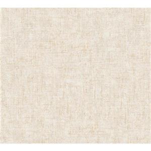 A.S. Creation Borneo Collection Wallpaper Roll - Cement Design - Cream and Gold