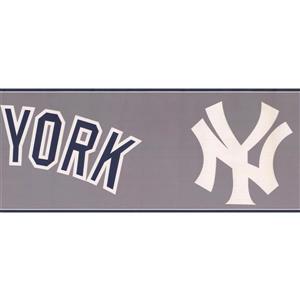 York Wallcoverings New York Yankees MLB Baseball Wallpaper Border