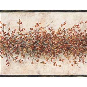 York Wallcoverings Berry Wallpaper Border - Multicoloured