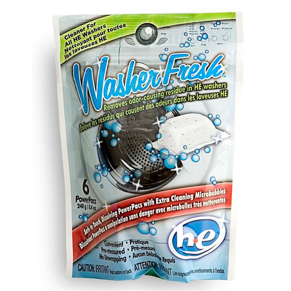 Nettoyant WasherFresh(MC) pour laveuses HE, 6 sachets