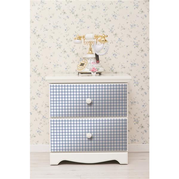 DC FIX Film autocollant, 17 "x 78", bleu 34602902pk RONA