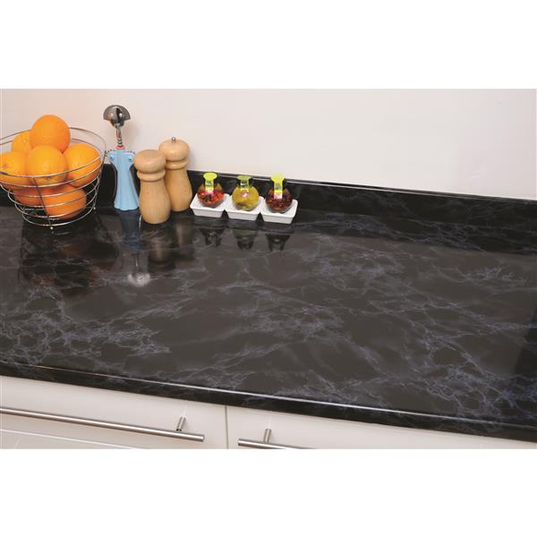 DC Fix Self Adhesive Film -17-in x 78-in - Marble Black