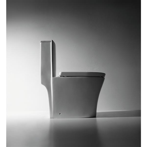 Toilette monobloc Isabelle par Jade Bath double chasse céramique blanche