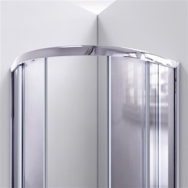 DreamLine Prime Sliding Shower Enclosure - 38-in - Acrylic - White