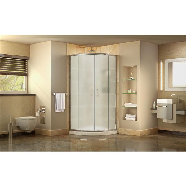 DreamLine Prime Shower Base Kit - 33-in - Acrylic - White