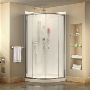 DreamLine Prime Shower Base Kit - 36-in - Acrylic - White