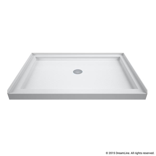 DreamLine SlimLine 36-in x 42-in White Acrylic Shower Base