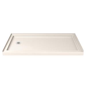 DreamLine SlimLine Shower Base - 32-in x 60-in - Acrylic - Biscuit