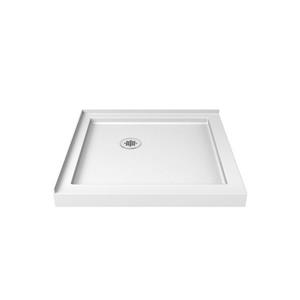 DreamLine SlimLine Shower Base - 36-in x 2.75-in - Acrylic - White