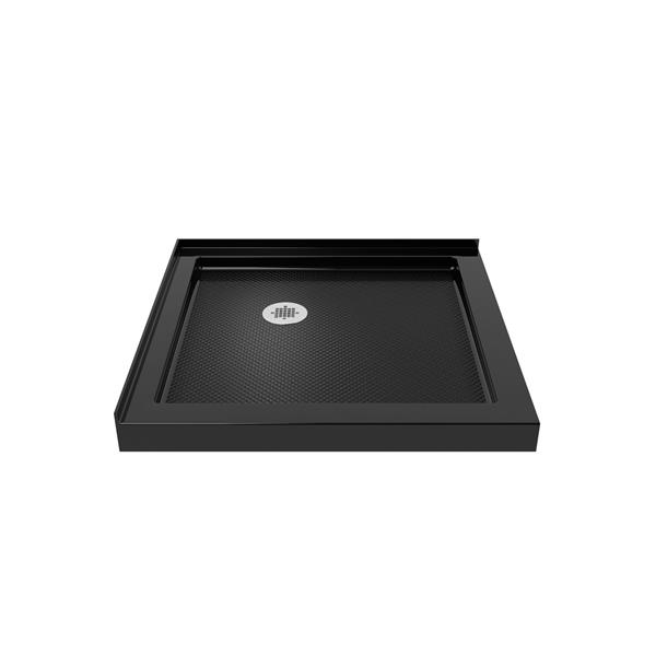 DreamLine SlimLine Shower Base - 36-in x 2.75-in - Acrylic - Black