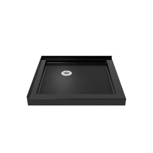 DreamLine SlimLine Shower Base - 36-in x 2.75-in - Acrylic - Black