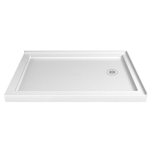 DreamLine SlimLine 34-in x 2.75-in White Acrylic Shower Base