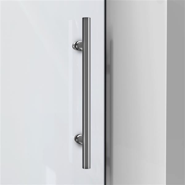 DreamLine Enigma-X Shower Door - 48.38-in x 76-in - Stainless steel