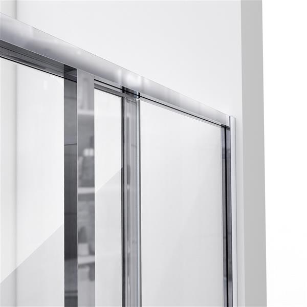 DreamLine Cornerview Sliding Shower Door - 34.5-in x -in - Chrome