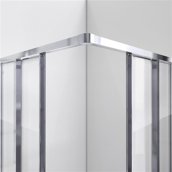 DreamLine Cornerview Sliding Shower Door - 34.5-in x -in - Chrome