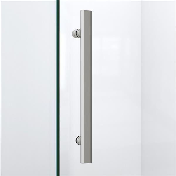 Porte de douche Prism Plus, 34 po x 72 po, nickel