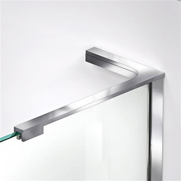 DreamLine Prism Plus Shower Door - 36-in x 72-in - Chrome