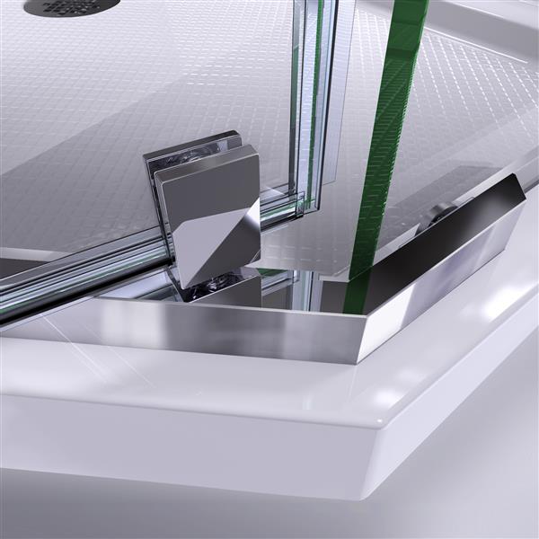 DreamLine Prism Pivot Shower Door - 36.13-in x 72-in - Chrome