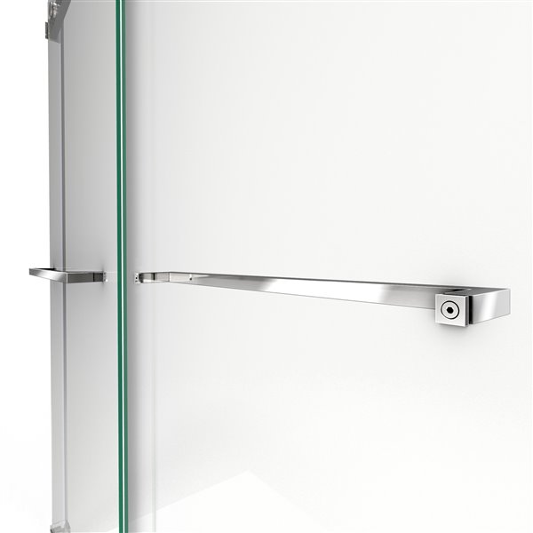 Essence-H 56-60 x 76 Semi-Frameless Bypass 8mm Shower Door in Chrome