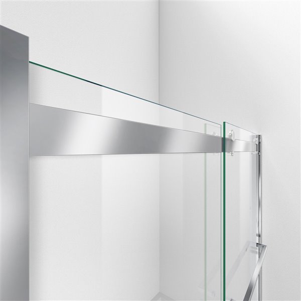 Essence-H 44-48 x 76 Semi-Frameless Bypass 8mm Shower Door in Chrome