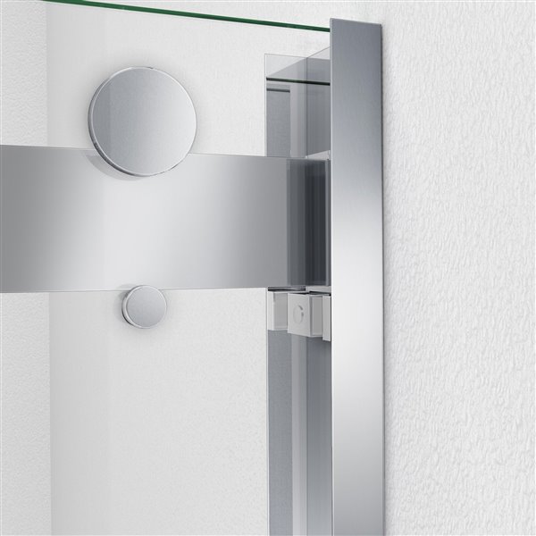 Essence-H 44-48 x 76 Semi-Frameless Bypass 8mm Shower Door in Chrome