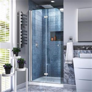 DreamLine Aqua Fold 29.5-in x 72-in Chrome Bifold Shower Door