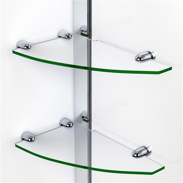 DreamLine Unidoor Shower Door - 59-in x 72-in - Nickel